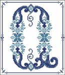 Decorative Blue Alphabet Q (image for) Decorative Blue Alphabet Q